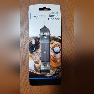 Mainstays Black and Silver Magnet Bottle Opener